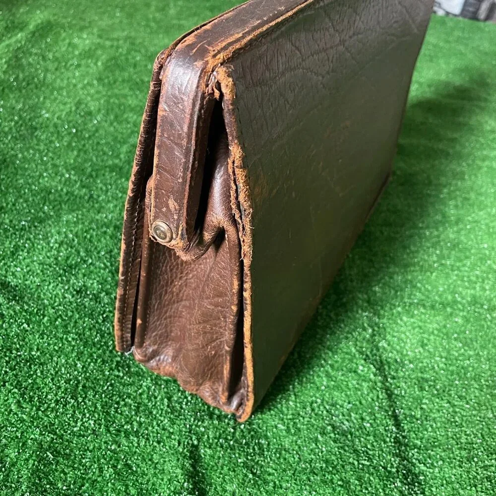 Pendragon top grain Cowhide England Vintage briefcase document bag Portfolio